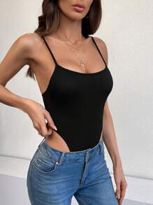 INAWLY 女士純色修身吊帶連身衣