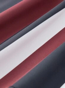 Men's Striped Short Sleeve T-Shirt - Red and White - View 6