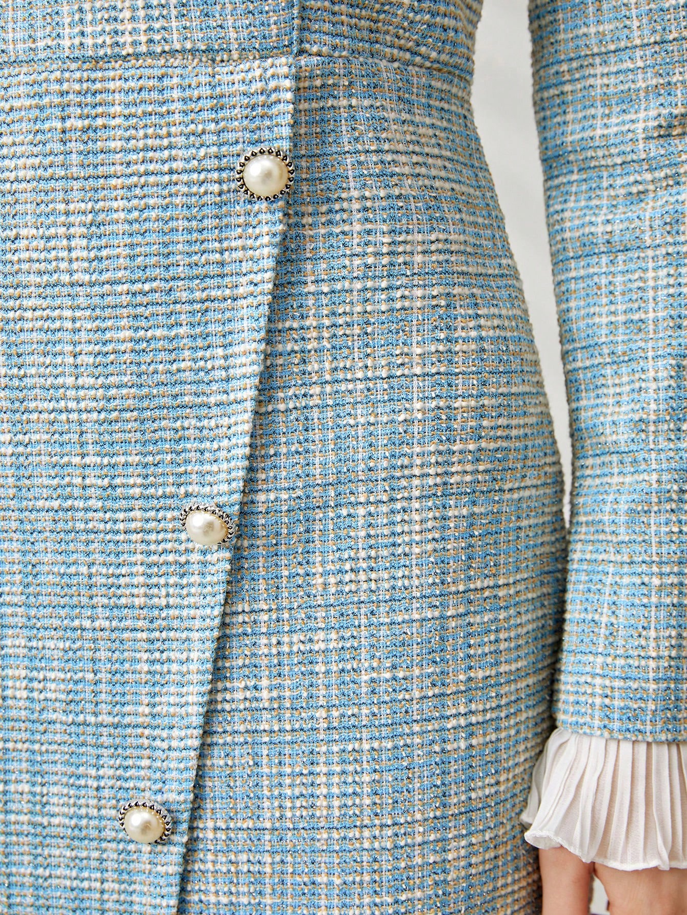 Modelyn فستان سهرة طويل أنيق له تفصيلات من الدانتي...