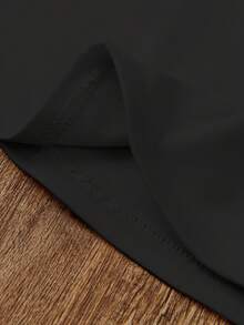 SHEIN LUNE 女士加厚毛圈印花背心，適用於夏季 - 黑色 - 查看 6