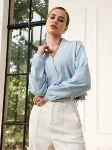 Anewsta Sudadera De Manga Larga Con Cuello En V Para Mujer