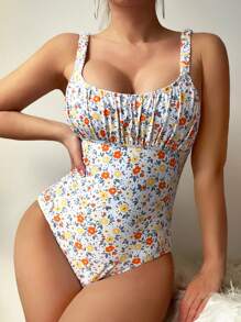 Swim Mod Áo tắm một mảnh hoa Ditsy trên bãi biển mùa hè - Nhiều màu - Xem 2