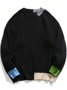 Neuankömmling Rundhals-pullover Für Herren, Locker Sitzender, Lässiger All-match-pullover Für Paare Für Herbst Und Winter