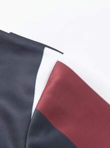 Men's Striped Short Sleeve T-Shirt - Red and White - View 5