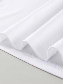 Manfinity VCAY 1 Stück Herren Lässiger Valentinstag Paar T-shirt Mit Herz Aufdruck Kurzarm