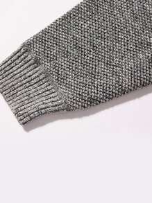 男士幾何圖案拉鏈開襟開襟衫