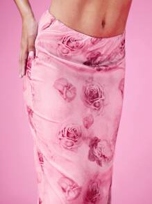 SHEIN BAE SHEINBAE Rose Pink Dress Valentine's Day Dress Prom Suit Pink Sexy Outfit, Birthday Party, Valentine's Day Date