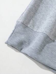 Men's Printed Hoodie - Light Grey - View 5