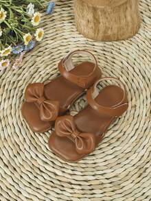 兒童平底涼鞋 棕色涼鞋 - 棕色 - 查看 4