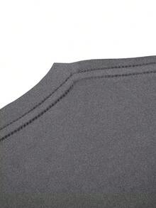 SHEIN LUNE Leopard Heart Printed T-Shirt - Dark Grey - View 5