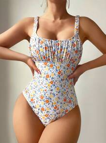 Swim Mod Áo tắm một mảnh hoa Ditsy trên bãi biển mùa hè - Nhiều màu - Xem 3
