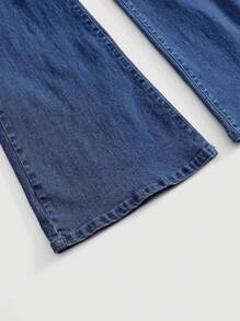 SHEIN MOD Women's Sexy Sleeveless Denim Jumpsuit With Elasticity And Pants, Blue - Medium Wash - View 3