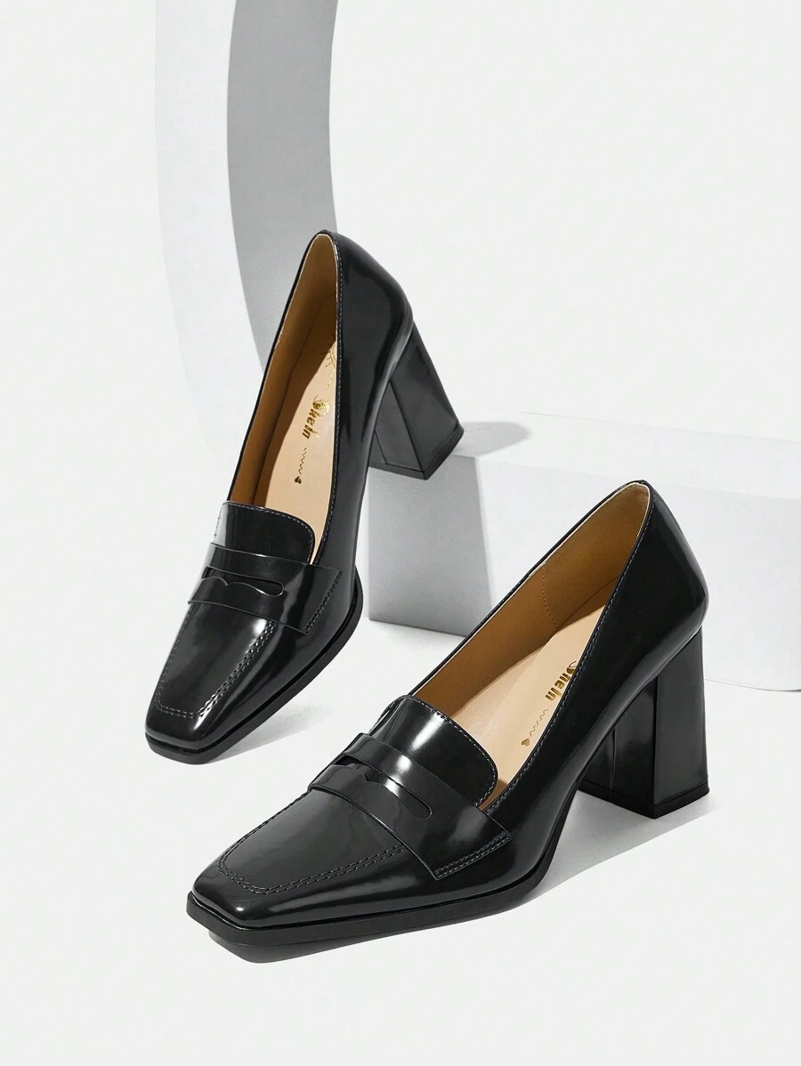 Damski Modny Prosty & Elegancki Wsuwane Nisko Obcas Niesznurowane Mokasyny