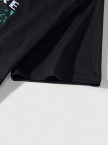 Manfinity RSRT Men'S Letter Print Short Sleeve T-Shirt And Shorts 2pcs Set - Multicolor - View 7