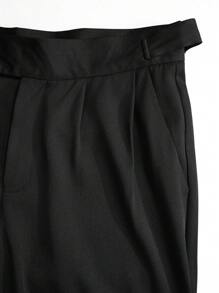 Manfinity Mode Men'S Double-Breasted Suit Pants - Black - View 3