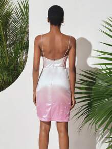 ROZ Vestido elegante y sonrojado de diseñador, para días festivos - Multicolor - Ver 2