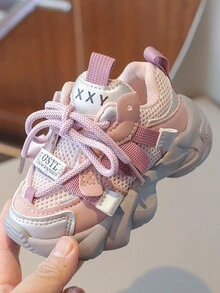 時尚透氣網面厚底女鞋，適用於休閒裝扮 - 彩色 - 查看 3