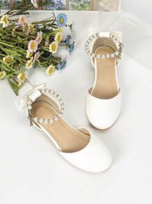 時尚女孩鞋,幼兒女孩高跟舞鞋,適用於派對、戶外、舞會 - 白色 - 查看 4