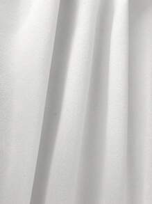 Slaydiva Bộ đồ công sở hai mảnh màu trơn thanh lịch gồm áo tank top không tay cài cúc đôi và quần dài. - trắng - Xem 8