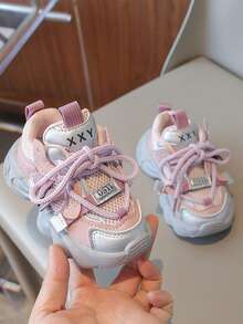 時尚透氣網面厚底女鞋，適用於休閒裝扮 - 彩色 - 查看 1