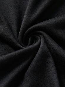 SHEIN LUNE 女性露肩亮片拼接連衣裙 - 黑色 - 查看 6