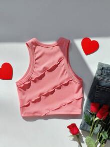 Comfortcana Zonder mouwen Tops Met Stitching Detail