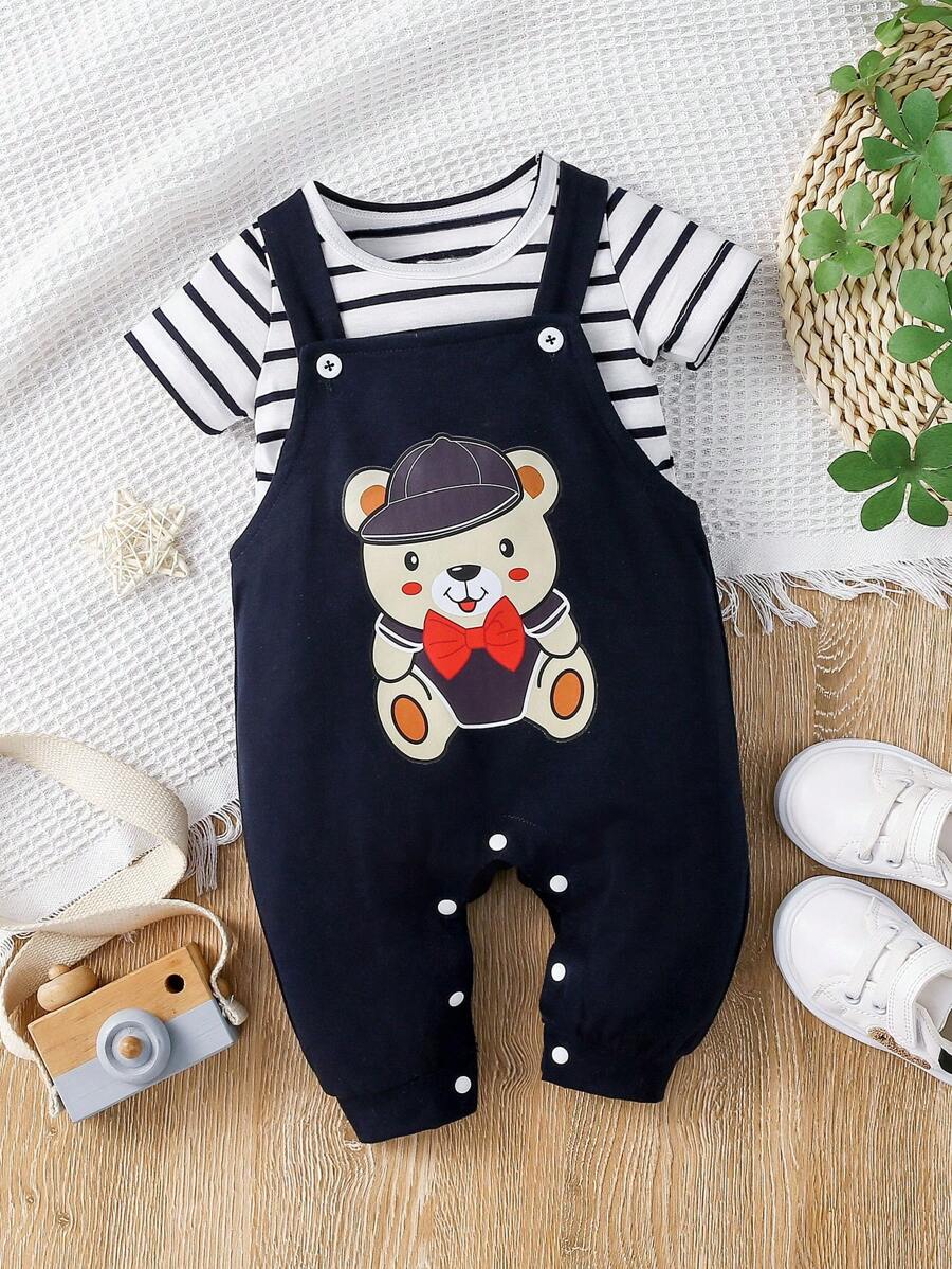 Conjunto De Verano Para Niña - 2 Piezas Con Volantes, De Lino Y Algodón, Estampado Conejo