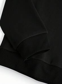 男士帶十字鑰匙印花的運動衫 - 黑色 - 查看 6