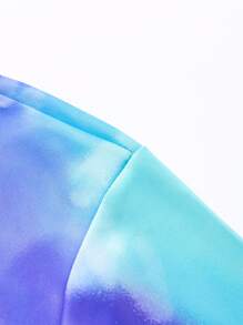 Men's Tie-Dye Pullover Sweatshirt - Blue - View 6