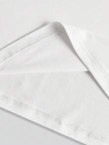 SHEIN LUNE 印有心形和酒杯圖案的圓領長袖休閒t恤 - 白色 - 查看 4