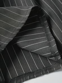 Sweetra Women'S Striped Single-Breasted Vest And Skirt Set - Multicolor - View 8