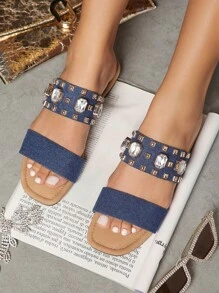 SHUZIA Sandalias Planas De Mujeres De Moda, Cómodas Y Versátiles