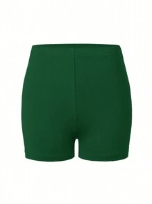 VaVaBold Skeleton Hand Print Athletic Shorts - Dark Green - View 2