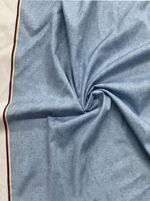 SHEIN 年轻女孩牛仔效果牛仔裤 - 淺藍色 - 查看 5