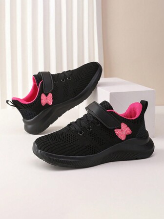1 Pair Breathable Mesh Sports Shoes, Popular Girls Model