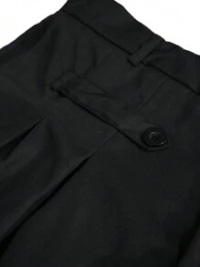 Manfinity Hypemode Calças Soltas De Cintura Elástica Masculina - Preto - Ver 3