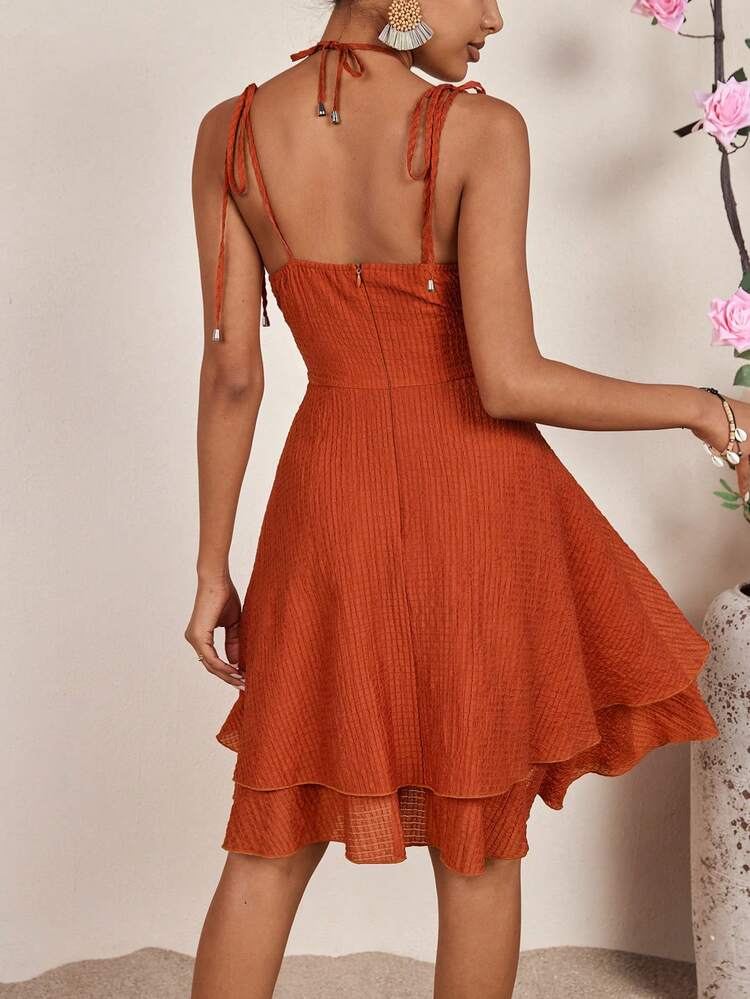 Ladies' Texture Detail Strappy Dress