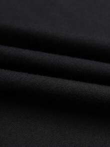 ROMWE MEN Goth 男士字母印花t恤 - 黑色 - 查看 5