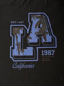 3 cái/bộ Con trai Lá thư In Vòng cổ Ngắn tay Áo thun , Mùa hè - Nhiều màu - Xem 7