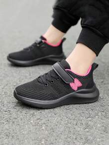 1 Par de Zapatos Deportivos de Malla Transpirable, Modelo Popular para Chicas