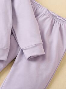 SHEIN Set van een sweatshirt met capuchon voor jonge jongens met sloganprint en broek