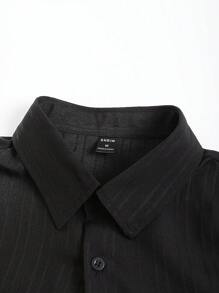 Manfinity Homme Men Solid Button Up Shirt & Shorts