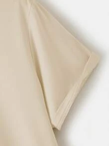 Manfinity Hypemode 男款標語蝴蝶印花短袖 T 卹 - 杏色 - 查看 6