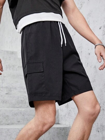 Teen Boy's Multi-Pocket Drawstring Shorts