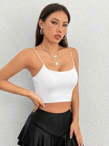 SHEIN PETITE Camolă crop top pentru damă