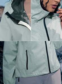 In My Nature Wasserdichte Kapuzen-regenjacke Für Damen, Ideal Für Outdoor-sport