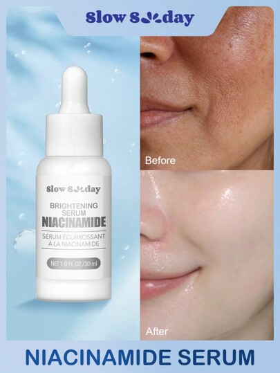SlowSunday Niacinamide Brightening Serum, Shrink Pores Serum, Moisturizing Facial Essence, Liquid Purify Pore Beauty, Skin Care, Cozy Fall & Winter Styles, Suitable For Autumn Winter, Y2K, For Halloweens, Party & Gifts, Thanksgiving & New Year, Thank You Gift, For Christmas,  Christmas Gifts