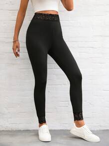 SHEIN LUNE Ren Nối Xà cạp - màu đen - Xem 6