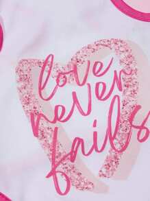 PETSIN 1件情人節心形字母印花寵物狗/貓背心 - 彩色 - 查看 4