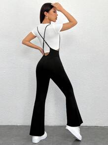 SHEIN PETITE Mono De Color Liso Para Mujer (sin Top)